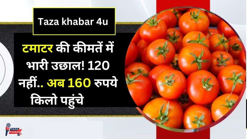 Tomato Price: टमाटर की कीमतें में भारी उछाल! 120 नहीं.. अब 160 रुपये किलो पहुंचे दाम, यहां जानें पूरी डिटेल्स