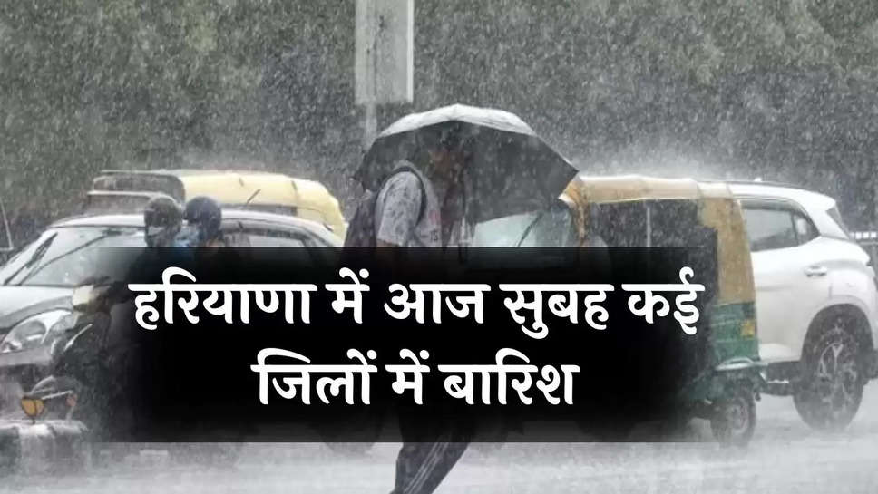 Haryana Weather News: हरियाणा में आज सुबह कई जिलों में बारिश, 4 जिलों में भारी अलर्ट